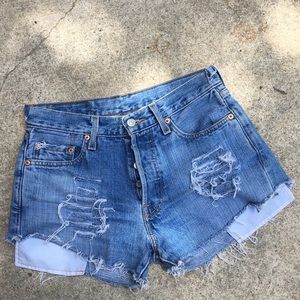Classic Levi's 501 denim shorts